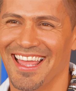 Smiling Jay Hernandez paint by number