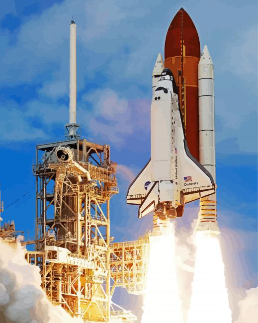 Space Shuttle paint by number