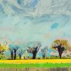 Spring Tree Line II By Jane Human paint by number