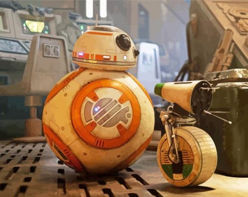 Star Wars Bb8 paint by number