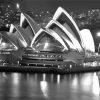 Sydney Harbour Black And White paint by number