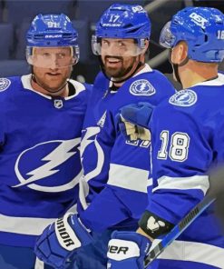 Tampa Bay Lightning Players paint by number