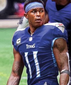 Tennessee Titans Player Julio Jones paint by number
