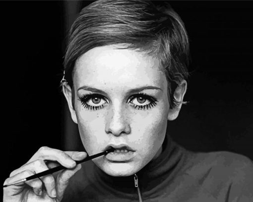 The Beautiful Twiggy paint by number