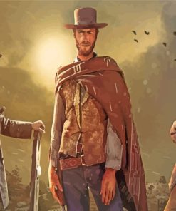 The Good The Bad And The Ugly Characters paint by number