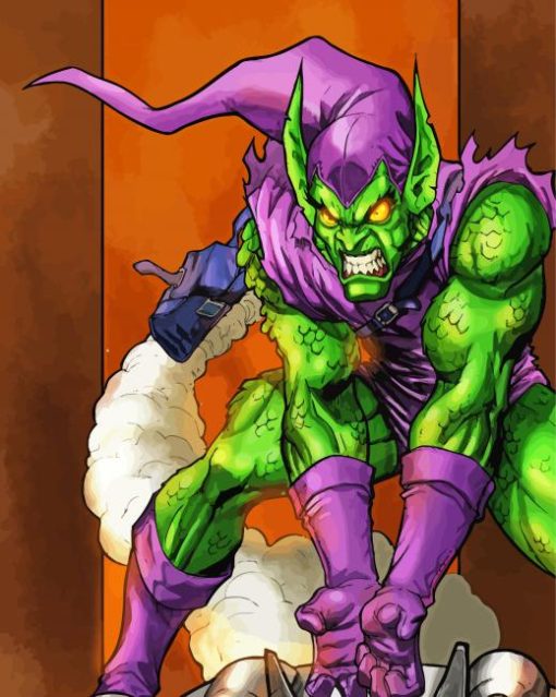 The Green Goblin Art paint by number