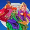 The Sanderson Sisters And Moon paint by number