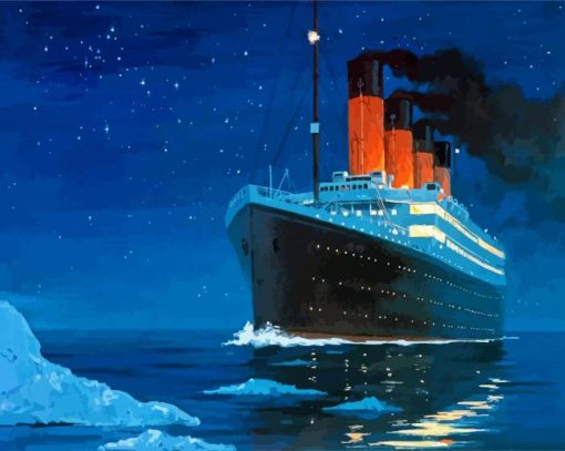 Titanic Ocean Liner Ship paint by number