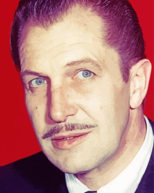 Vincent Price Actor paint by number