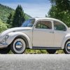 White Volkswagen Bug paint by number