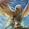 White Winged Lion paint by number