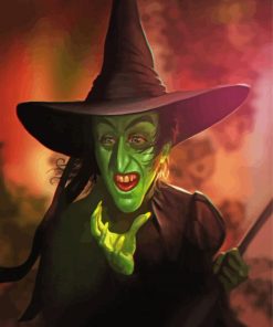 Wizard Of Oz Witch Art paint by number