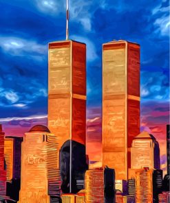 World Trade Center Art paint by number