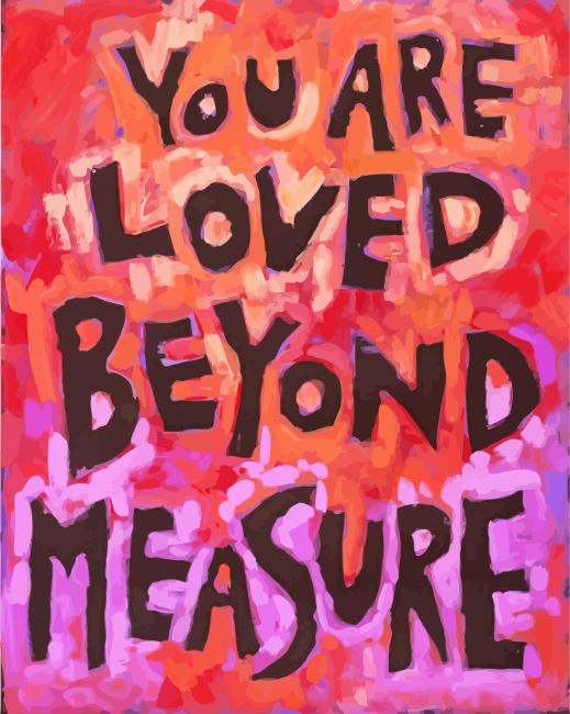 You Are Loved paint by number