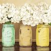 Aesthetic Hydrangeas In Jar paint by number