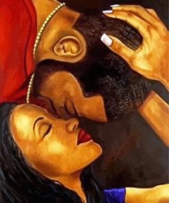 Black Couple paint by number