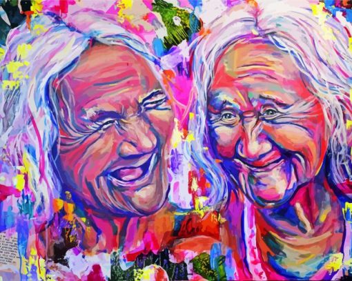 Aesthetic Happy Women Art paint by number