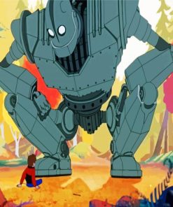 Animated Movie Iron Giant paint by number