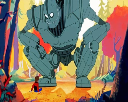 Animated Movie Iron Giant paint by number