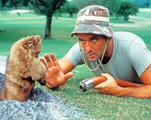 Bill Murray Caddyshack paint by number