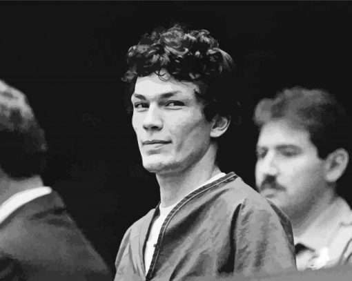 Black And White Richard Ramirez paint by number