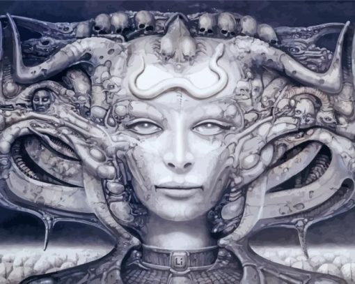 Hr Giger Alien paint by number