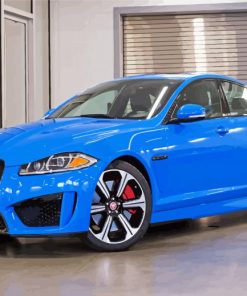 Blue Jaguar Xf Car paint by number