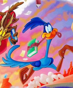 Roadrunner And Coyote paint by number