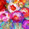 Colorful Abstract Flowers paint by number