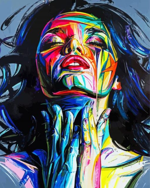 Colorful Woman Art paint by number