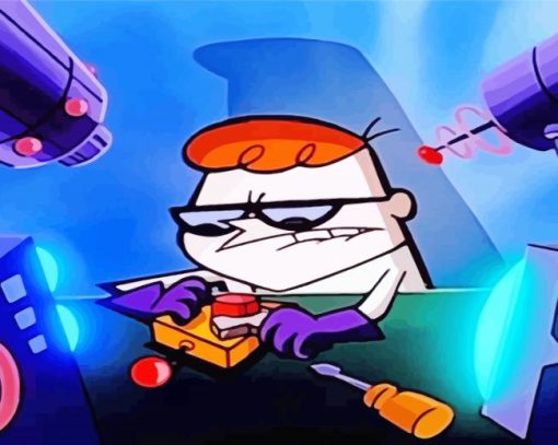 Dexters Laboratory Cartoon paint by number