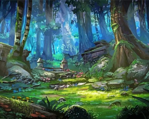 Fantasy Forest paint by number