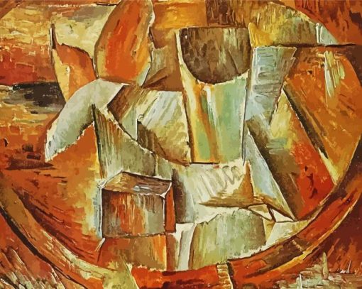 Glass On A Table By Georges Braque paint by number
