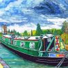 Canal Boat paint by number