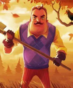 Hello Neighbor Character paint by number