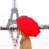 Lady With Red Umbrella In Paris paint by number