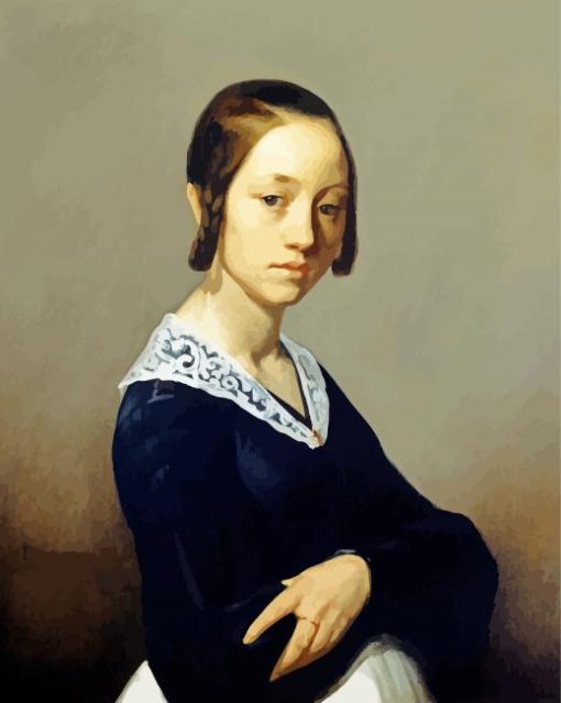 Louise Antoinette Feuardent By Jean François Millet paint by number