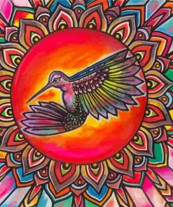 Mandala Bird Art paint by number