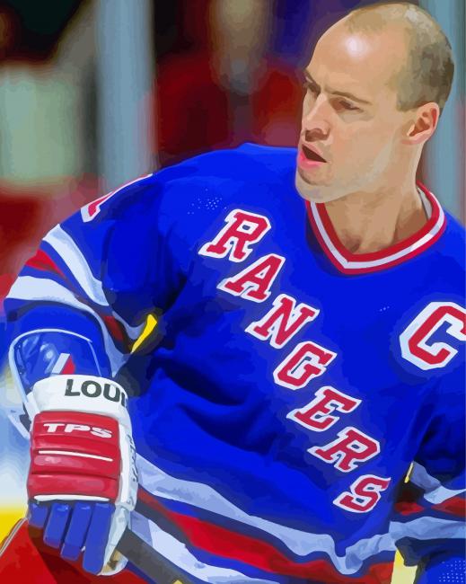 Mark Messier paint by number