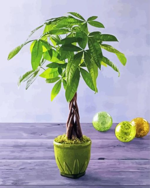 Money Tree Decoration paint by number
