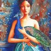 Peacock Woman paint by number