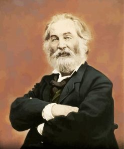Poet Walt Whitman paint by number
