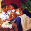 Romantic Black Couple paint by number