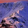 Snowy Striding Edge Sunset paint by number
