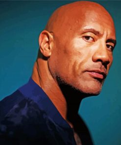 The Actor Dwayne Johnson paint by number