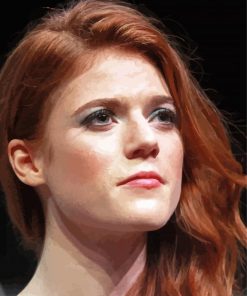 Rose Leslie paint by number