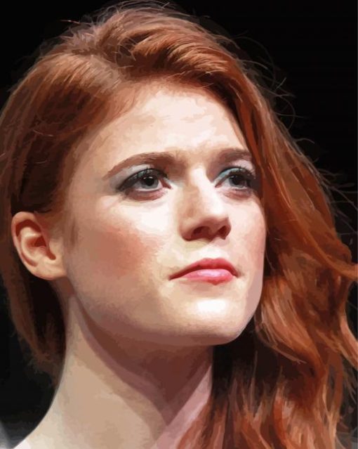Rose Leslie paint by number