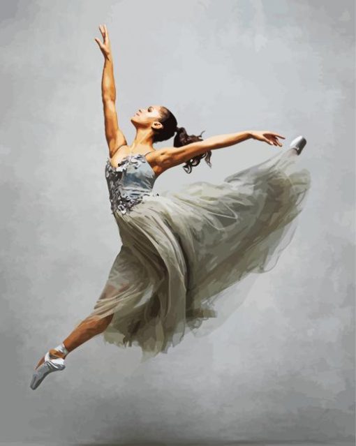 The Ballerina Misty Copeland paint by number