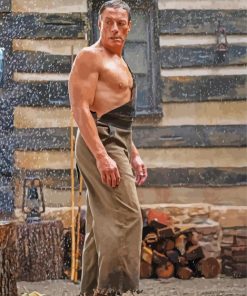 The Belgian Actor Van Damme paint by number