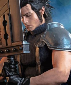 The Final Fantasy Character Zack Fair paint by number